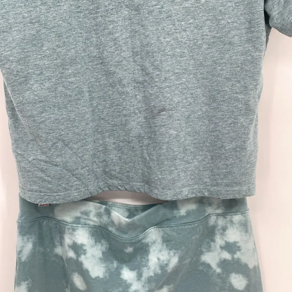 Wonder nation outfit girls green shirt & skort anything is possible XL 14/16